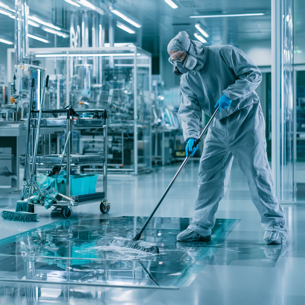 Cleanroom deep cleaning supplies